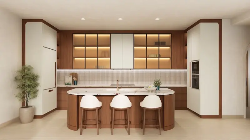 Three-bedroom Nammos residence kitchen