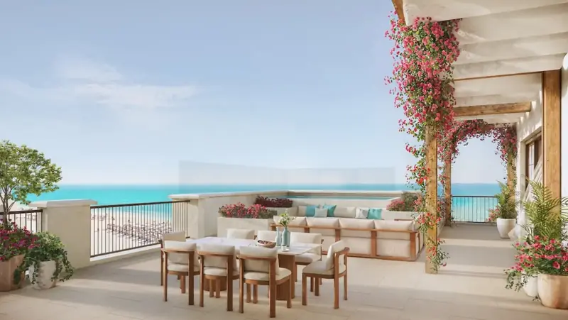 Nammos penthouse terrace above the sea
